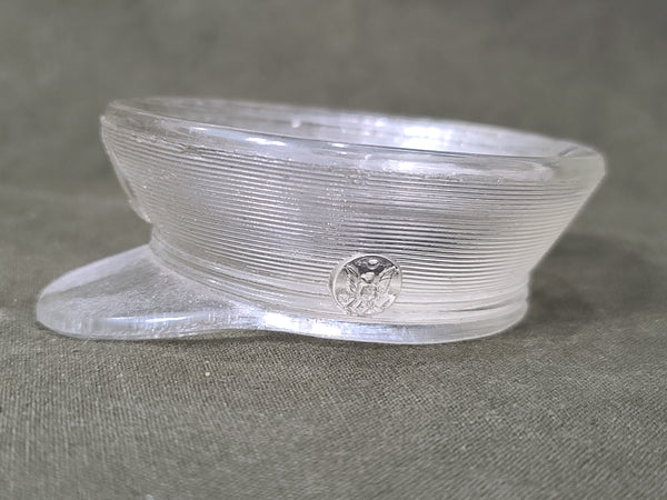 Glass Army Hat Dish