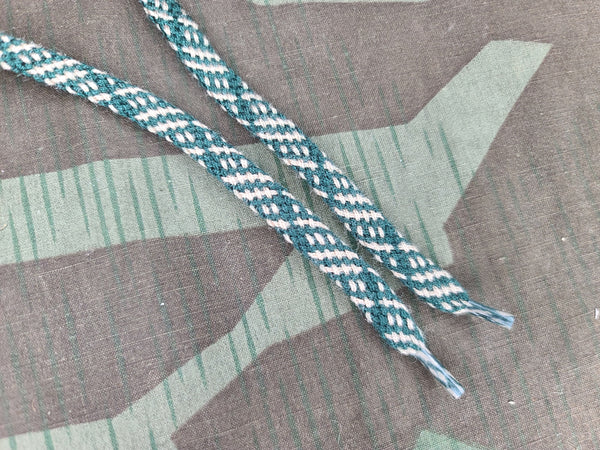Green Pattern Shoelaces 40cm 16in.
