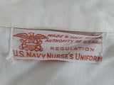 Navy Nurse White Indoor Uniform Dress (Named) <br> (B-36" W-24" H-34")