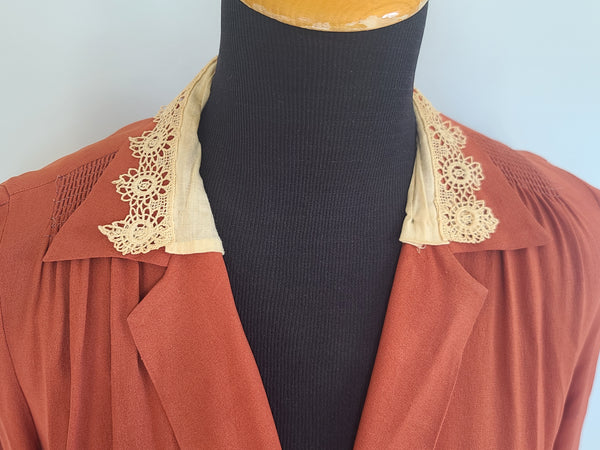 Burnt Orange Dress <br> (B-36" W-26" H-36")