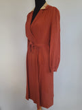 Burnt Orange Dress <br> (B-36" W-26" H-36")