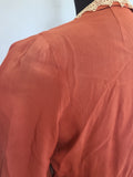 Burnt Orange Dress <br> (B-36" W-26" H-36")