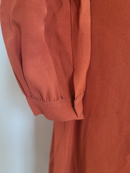 Burnt Orange Dress <br> (B-36" W-26" H-36")