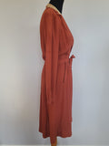 Burnt Orange Dress <br> (B-36" W-26" H-36")