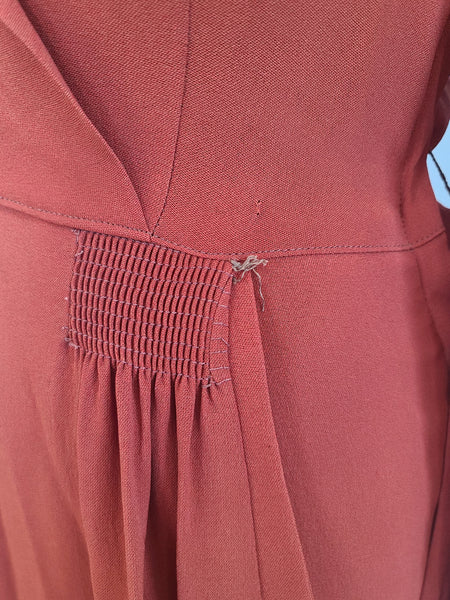 Burnt Orange Dress <br> (B-36" W-26" H-36")
