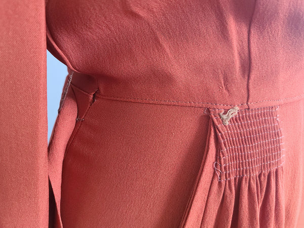 Burnt Orange Dress <br> (B-36" W-26" H-36")