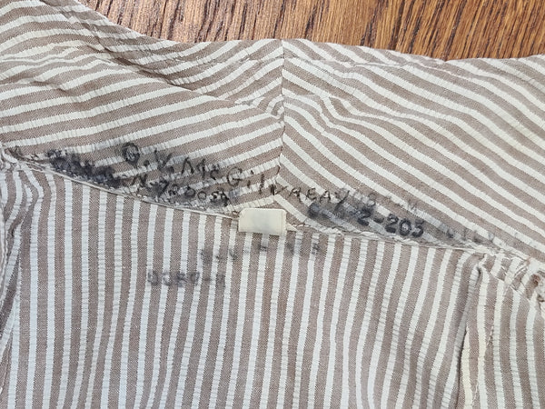 ANC Seersucker Hospital Dress <br> (B-34" W-24" H-34")