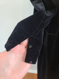 German Black Velvet Dress <br> (B-36" W-32" H-40")