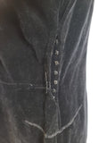 German Black Velvet Dress <br> (B-36" W-32" H-40")