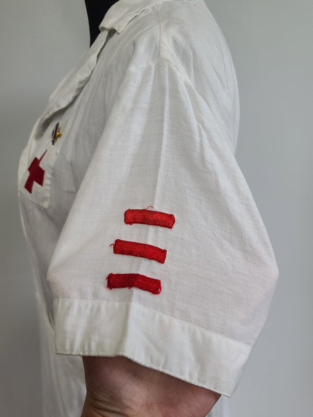 Red Cross Production Corps Uniform Dress (Early) <br> (B-40" W-32" H-41")