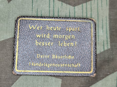 Advertising Pocket Mirror "Who Saves Today, Lives Better Tomorrow"