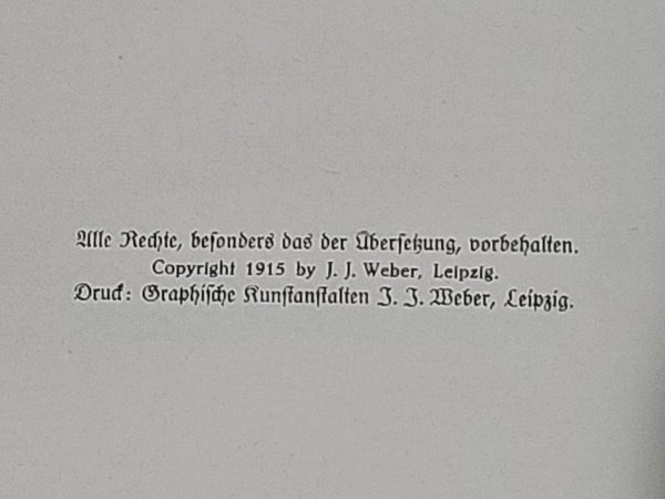 Der Weltbrand Book w Prints (AS-IS)