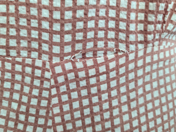 White and Brown Button Down Dress <br> (B-41" W-30" H-37")
