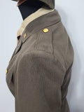 Army Nurse Uniform Grouping: Jacket, Skirt, Hat, Blouse, Tie <br> (B-35" W-25.75" H-36")