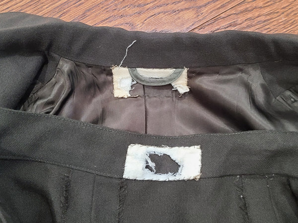 Army Nurse Uniform Grouping: Jacket, Skirt, Hat, Blouse, Tie <br> (B-35" W-25.75" H-36")