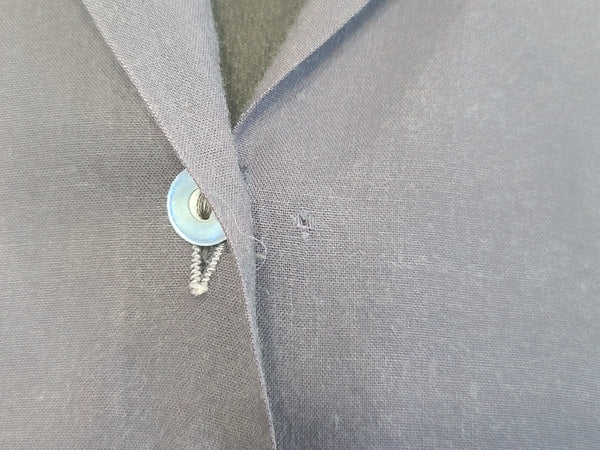 Navy Blue WAVES Blouse <br> (B-41" W-33")