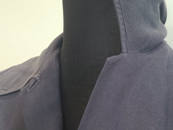 Navy Blue WAVES Blouse <br> (B-41" W-33")