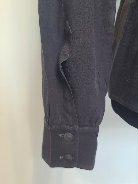 Navy Blue WAVES Blouse <br> (B-41" W-33")