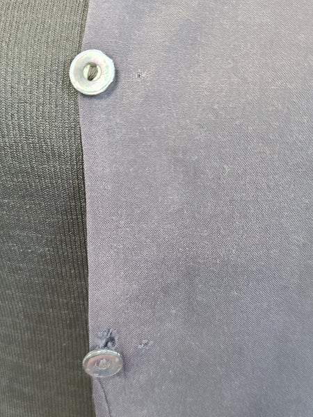 Navy Blue WAVES Blouse <br> (B-41" W-33")