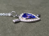 Air Corps Rhinestone Heart Necklace