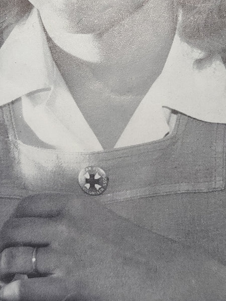 American Red Cross Nurse Aide Apron with Pin (Named) <br>(W-28" H-41")