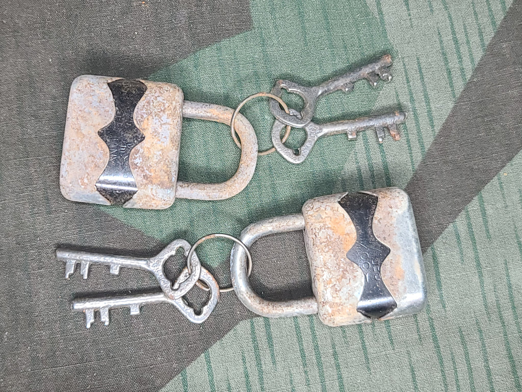 Locklan German Period German Small Locks with Keys (as-is)
