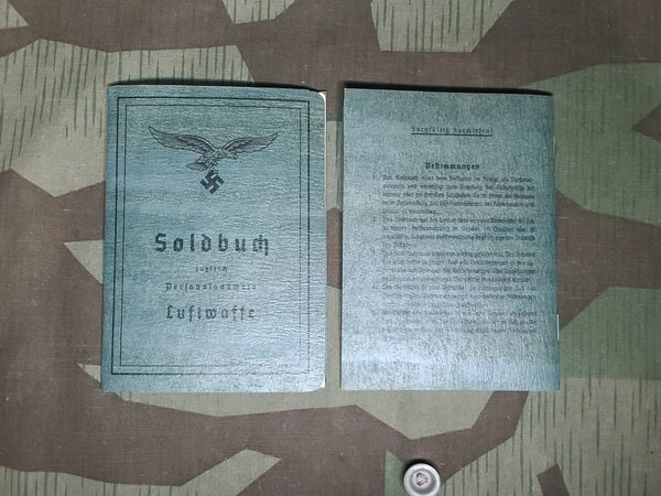 Luftwaffe Mid-Late War Soldbuch