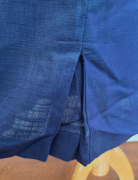 White and Blue Outfit: Jacket with 2 Skirts <br> (B-42" W-36" H-45")