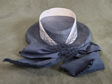 Black and White Tilt Hat