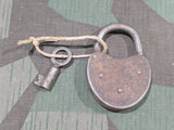 Rusty German Lock with 1 Key