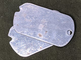 Original WWII Era US Dog Tag Blanks