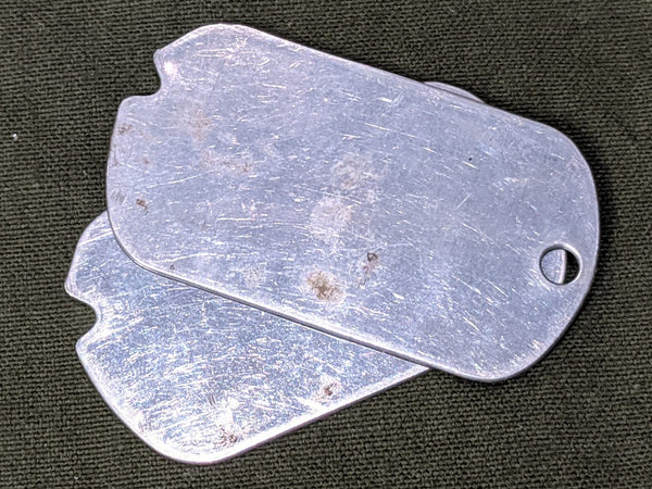Original WWII Era US Dog Tag Blanks