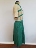 Tan and Green Dress <br> (B-40" W-28.5" H-40")