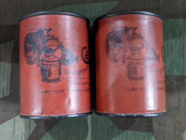 WWI era Bicycle Light Carbide Cans