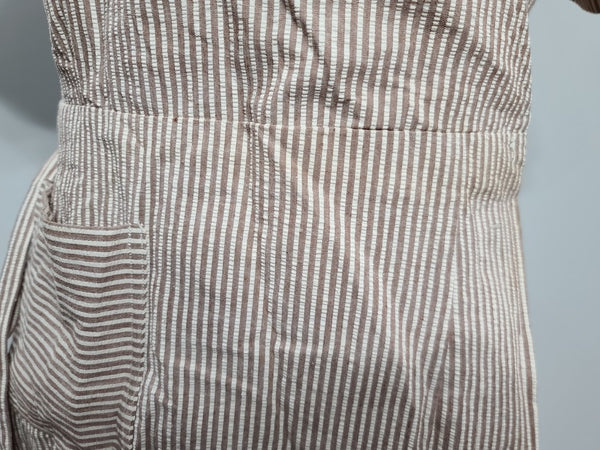 ANC Seersucker Hospital Dress and Cap <br> (B-36" W-28" H-38")