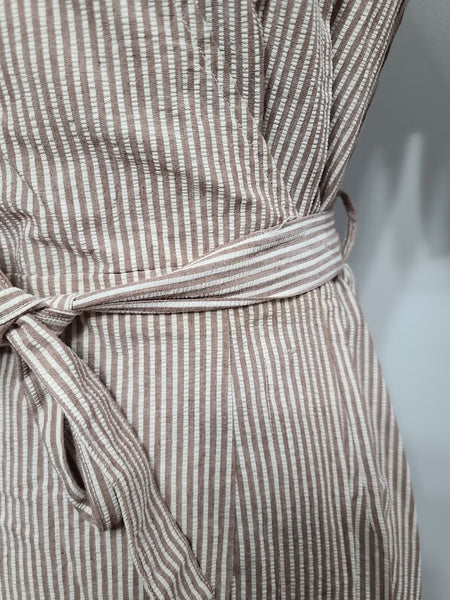 ANC Seersucker Hospital Dress and Cap <br> (B-36" W-28" H-38")
