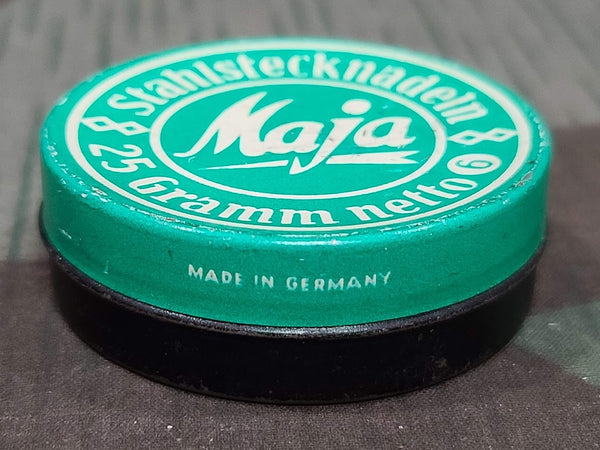 Small Round Maja Stahlstecknadeln Sewing Pin/Needle Tin