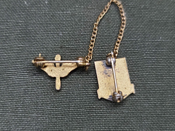 Army Air Corps Technical Training Command Sweetheart Chain Pin