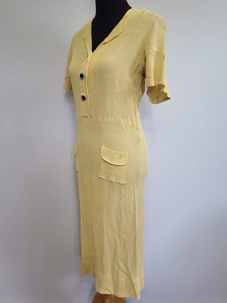 Yellow Summer Dress <br> (B-38" W-31" H-35")