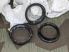Large Clear Lenses With Heavy Trim Ring (Lot of 12)