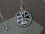 Iron Cross Necklace 935 Silver