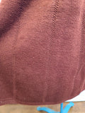 Dark Red Knit Sweater and Skirt Set <br> (B-42" W-24"-30" H-42")