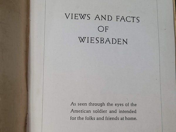 Occupation Booklet: Wiesbaden Through the Eyes of an American Soldier