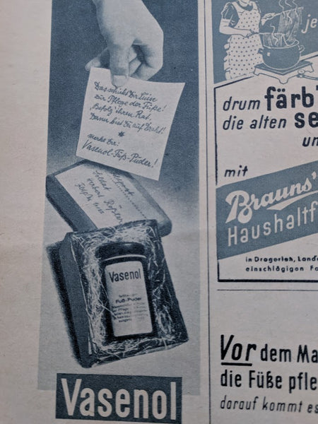 Original Fuss-Puder Vasenol Container Half Full!