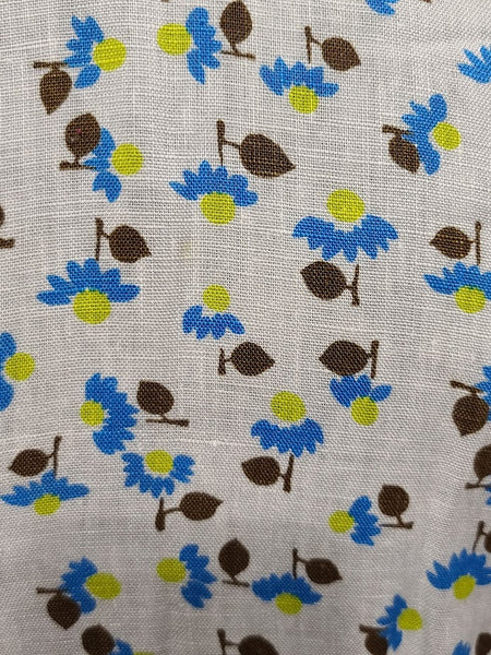 White Dress with Flower Print <br> (B-41" W-32" H-43")