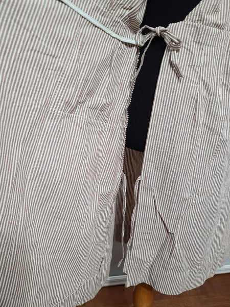 ANC Seersucker Hospital Dress and Cap <br> (B-36" W-28" H-38")