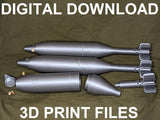 DIGITAL DOWNLOAD US 81mm M56 Mortar .STL Print Files