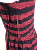 Red and Black Striped Dirndl <br> (B-37" W-27" H-42")