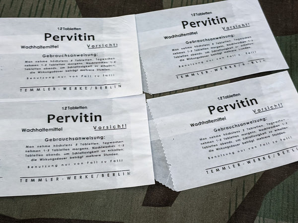 Pack of 10 Reproduction Pervitin Bags
