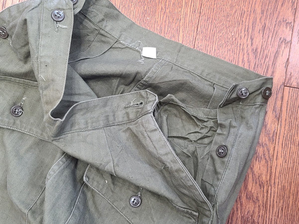 Women's Army HBT Trousers S <br> (23"-26" Waist)